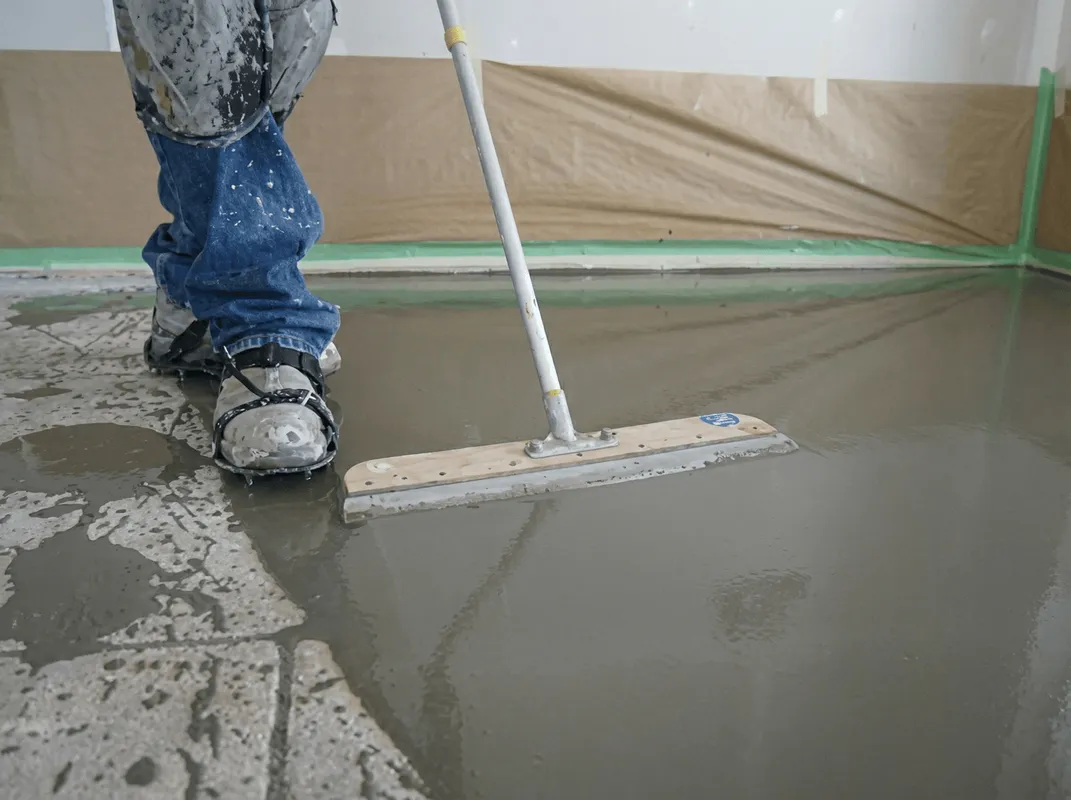 Uneven floor being professionally repaired in Gilbert, AZ